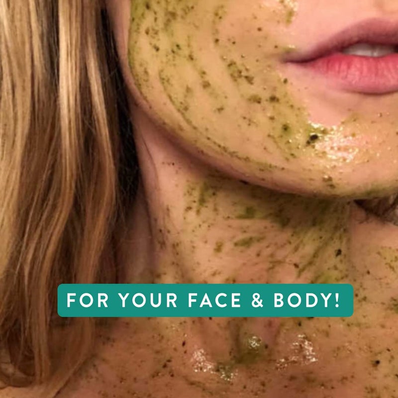fytt Plant-Based Kale Face Body Exfoliating Scrub Mask for Keratosis Pilaris Treatment, Strawberry Legs Treatment, Cellulite, Stretch Marks, Blackheads - Image 2